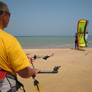 Подъём и приземление кайта